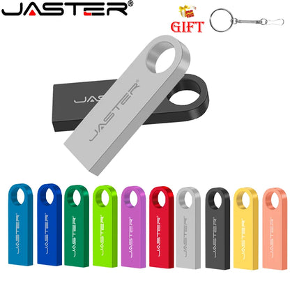 Waterproof Metal USB 2.0 Flash Drive with Keychain