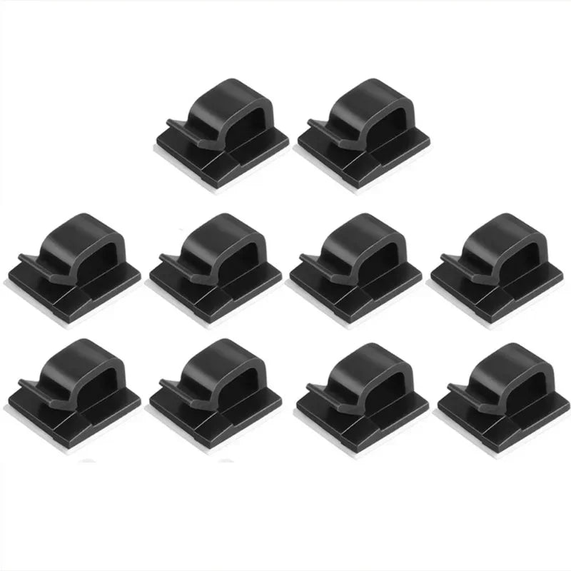 Adhesive Cable Holder Clips – Self-Stick Wire Management Organisers