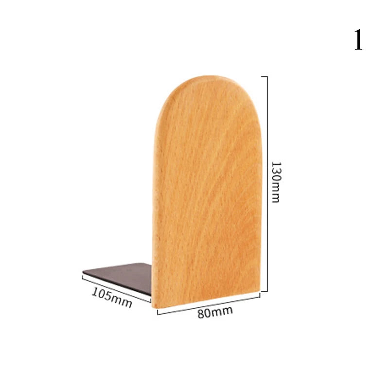 Natural Wooden Bookends