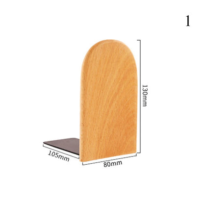 Natural Wooden Bookends