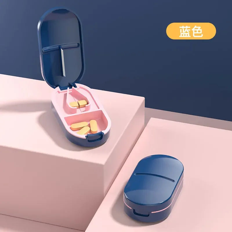 Portable Pill Cutter & Storage Case