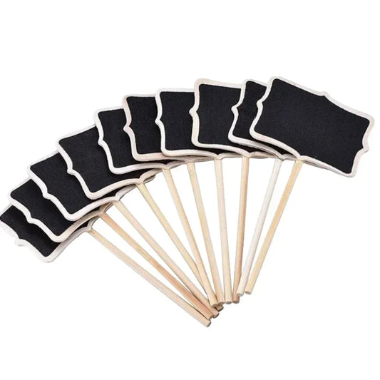 Mini Wooden Chalkboard Plant & Message Signs