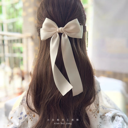 Korean Style Fabric Hair Bow Clip