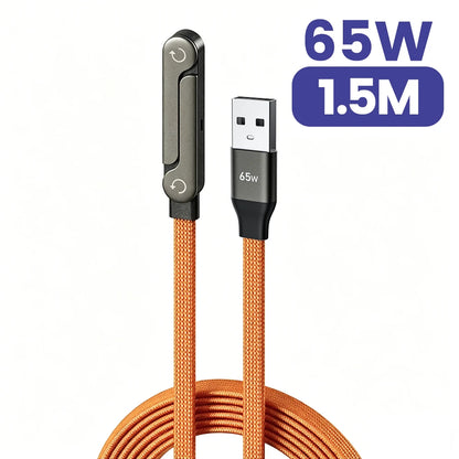 Elough 65W USB-C Fast Charging Cable with Phone Stand