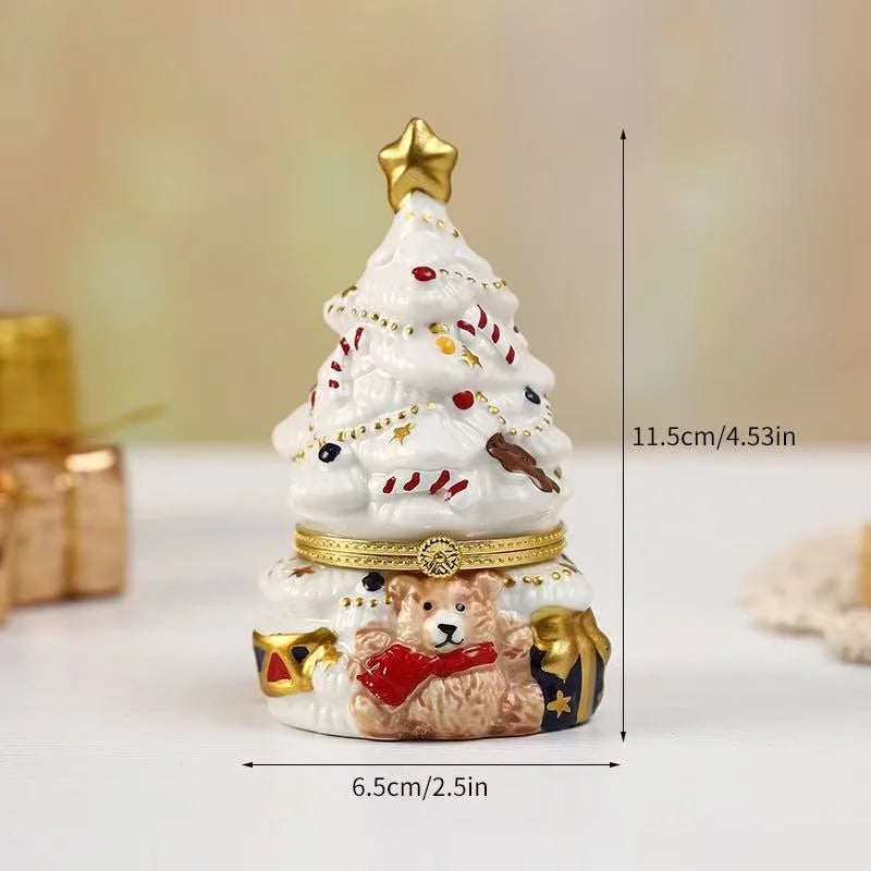 Christmas Tree Jewellery Trinket Box