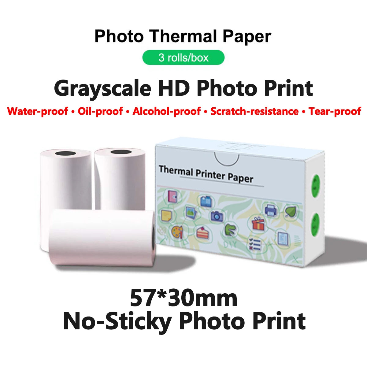 Bluetooth Pocket Thermal Printer & Sticker Paper Set