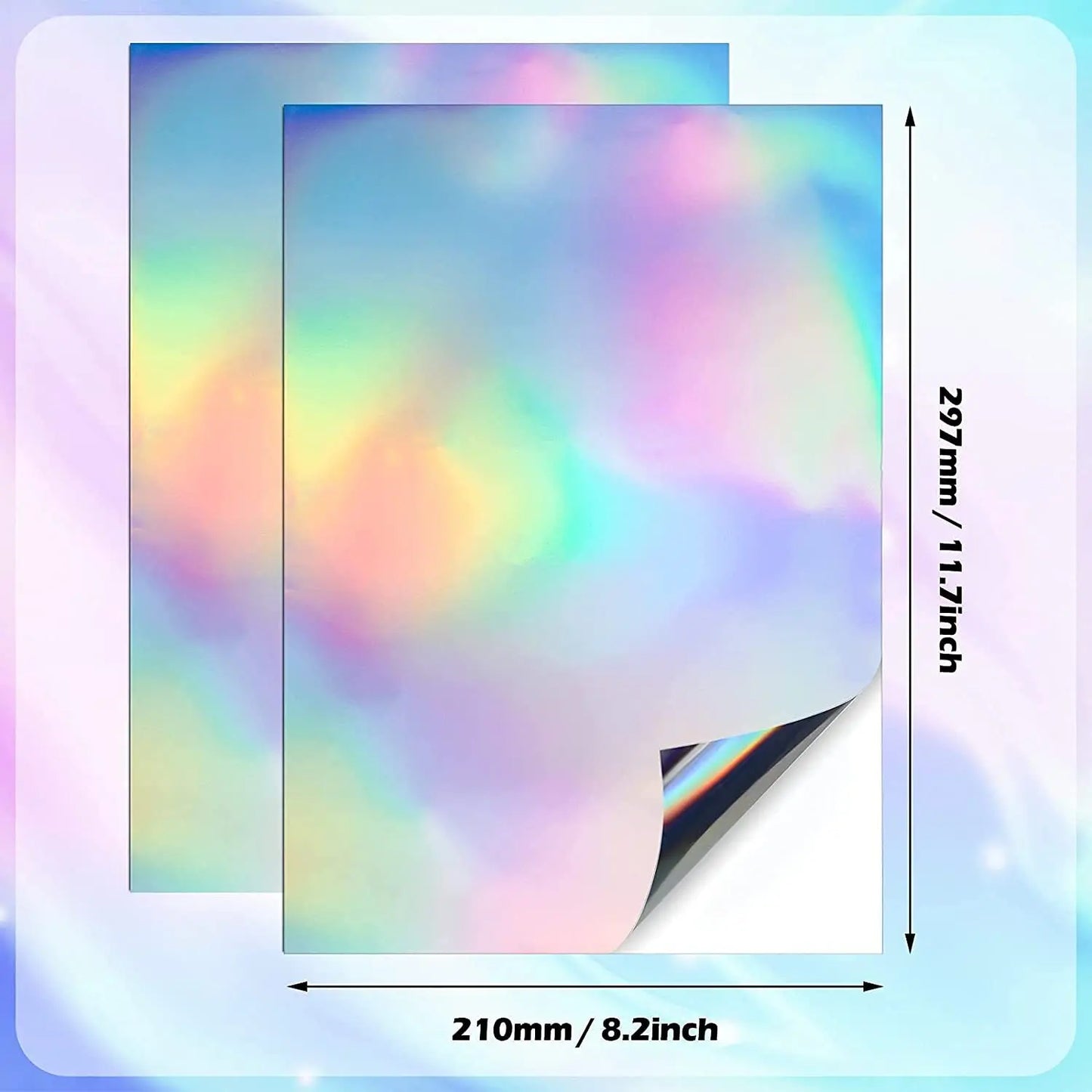 A4 Holographic Printable Vinyl Sticker Paper