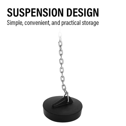 Universal Rubber Sink Drain Stopper with Chain