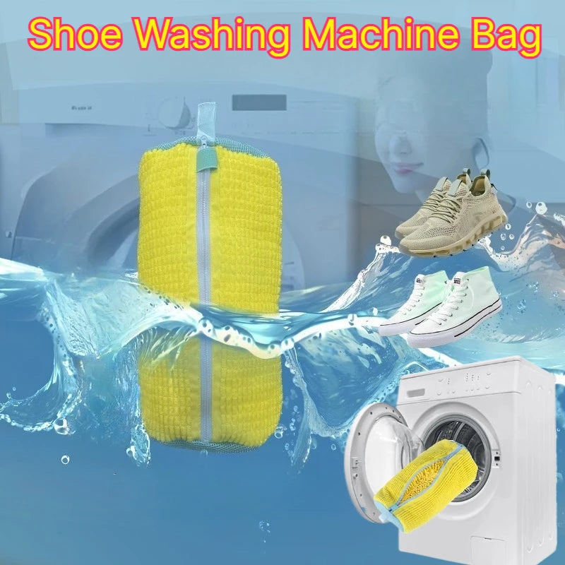 Reusable Shoe Washing Machine Laundry Bag with Zipper