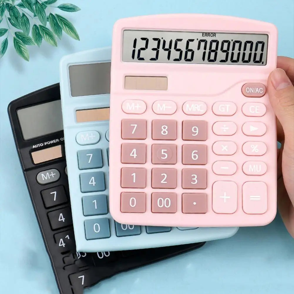 12-Digit Dual Power Desktop Calculator