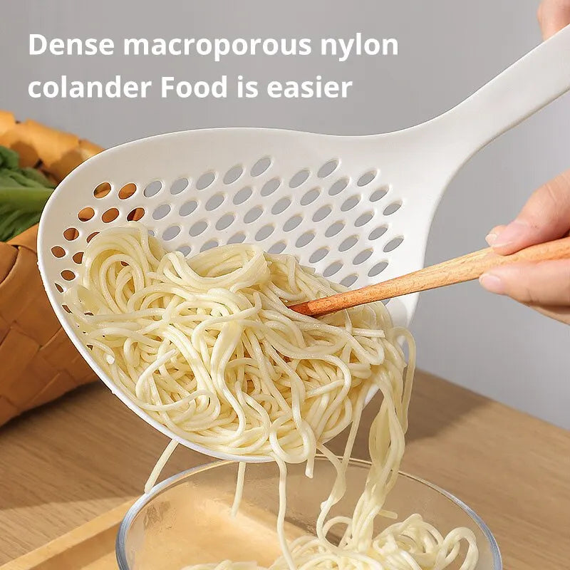 Large Nylon Slotted Spoon Colander for Kitchen