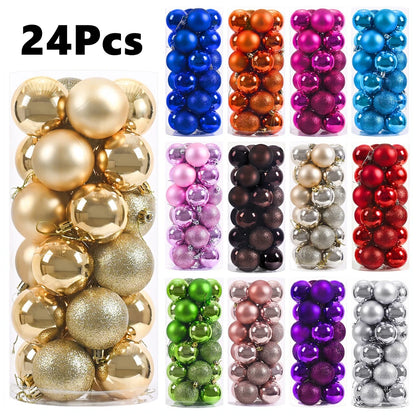 24-Piece Christmas Bauble Ornament Set