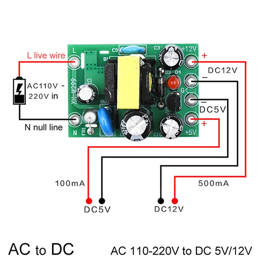 Mini AC to DC Power Supply Converter Module