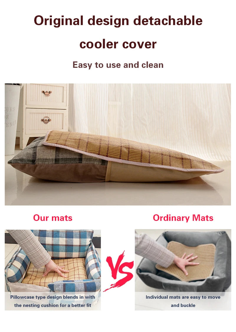 Orthopedic Pet Sofa Bed with Removable Cushion
