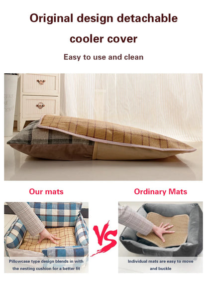Orthopedic Pet Sofa Bed with Removable Cushion