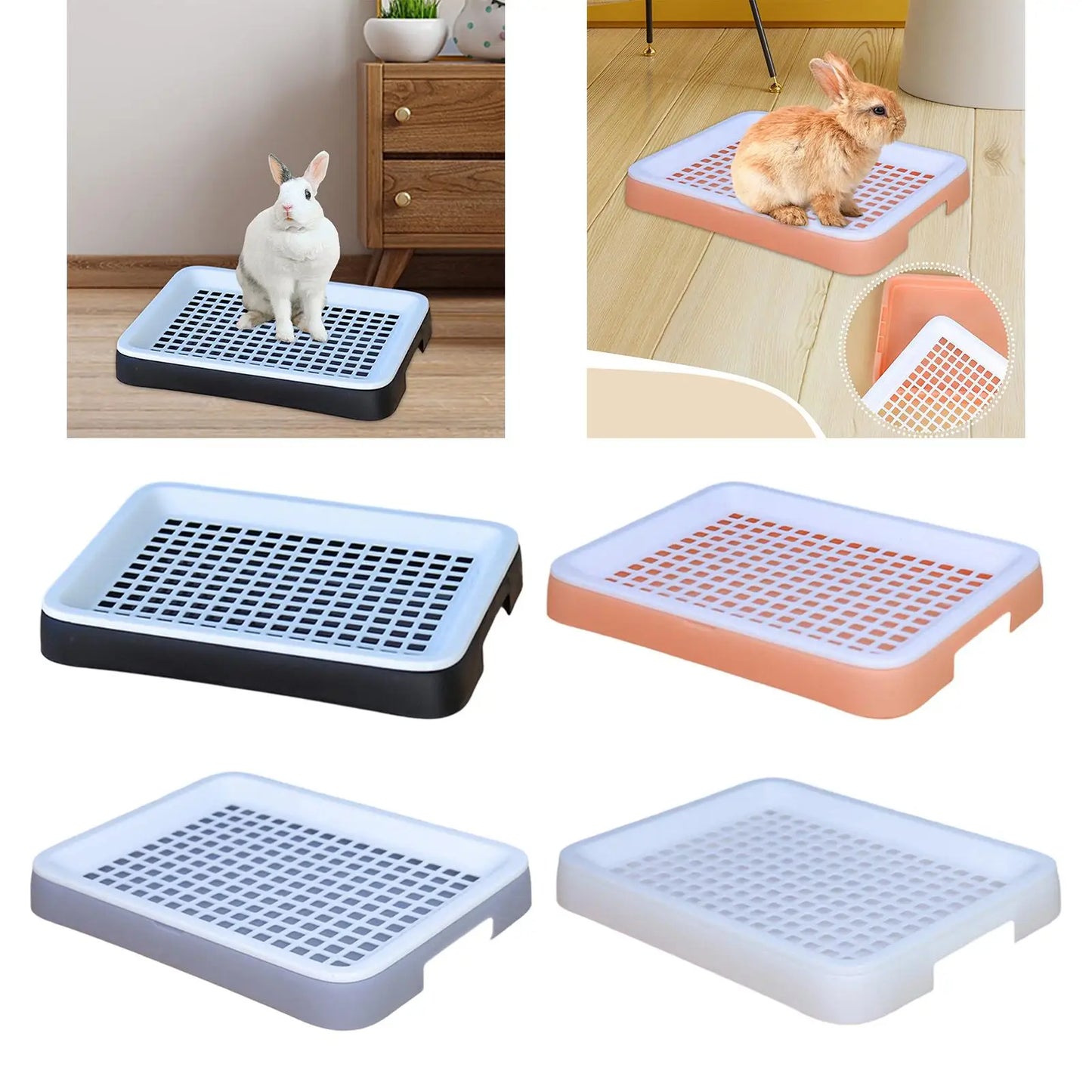 Double Layer Rabbit Litter Tray