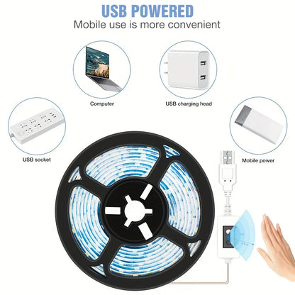 USB Motion Sensor LED Night Light Strip
