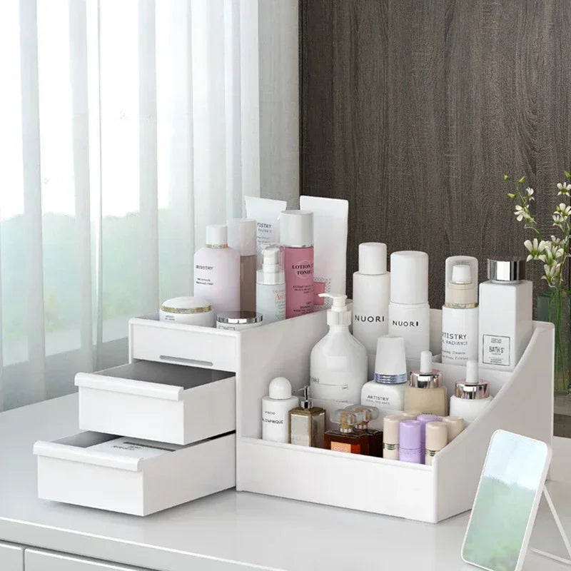 Desktop Makeup & Cosmetics Storage Organizer with Drawer
