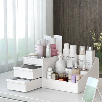 Desktop Makeup & Cosmetics Storage Organizer with Drawer
