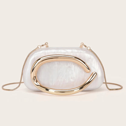 Luxury Metallic Evening Clutch Bag