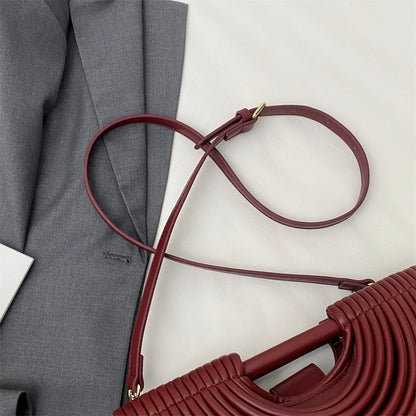 Luxury Ruched Evening Clutch Crossbody Bag