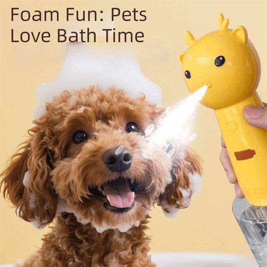 Electric Pet Bath Bubble Machine