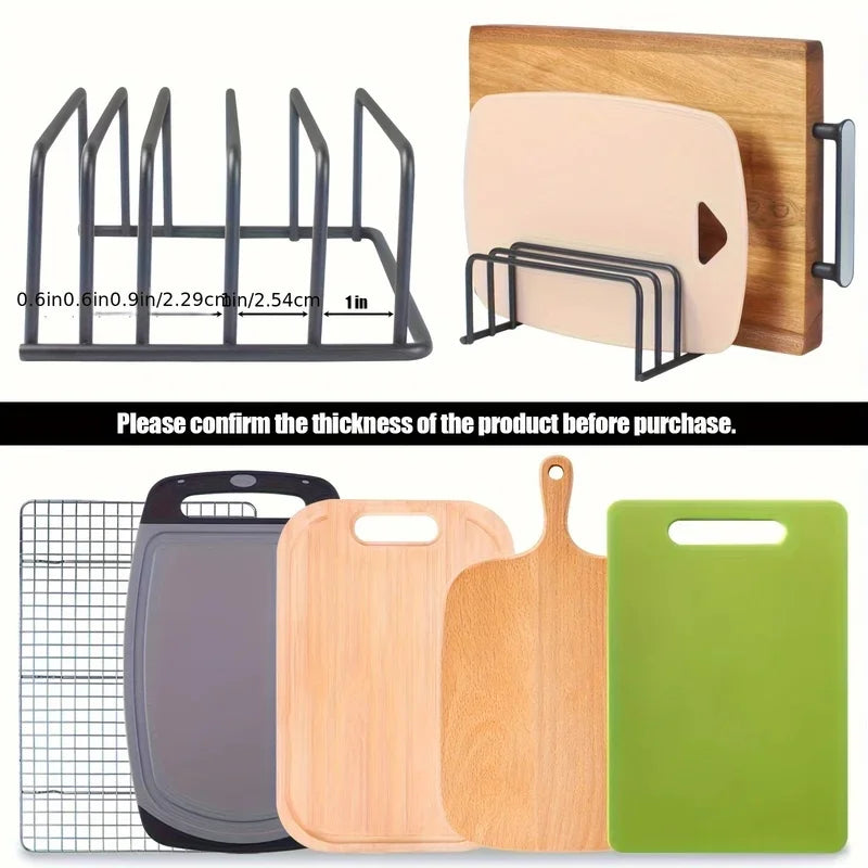 Kitchen Cutting Board Storage Rack