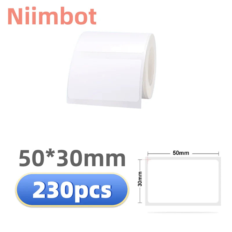 Self-Adhesive Thermal Sticker Labels 20–50mm for NIIMBOT Printers