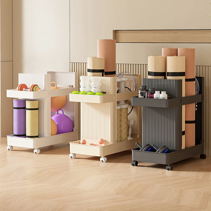 Sports Equipment Storage Rack with Wheels