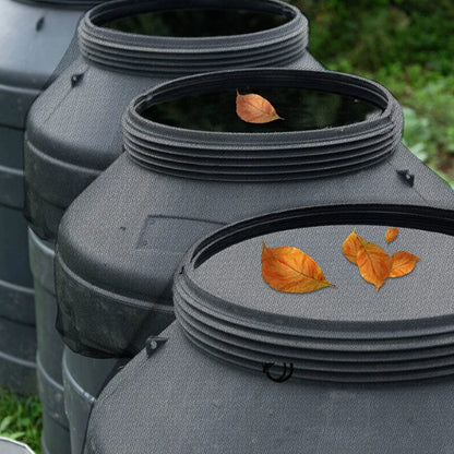 Rain Barrel Filter Mesh Cover with Drawstring