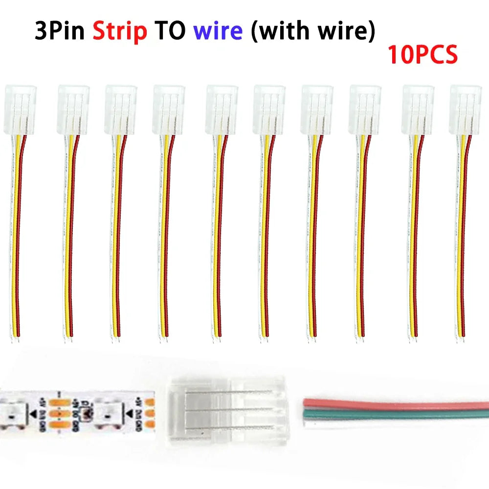 10mm Transparent LED Corner Connectors