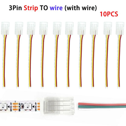 10mm Transparent LED Corner Connectors