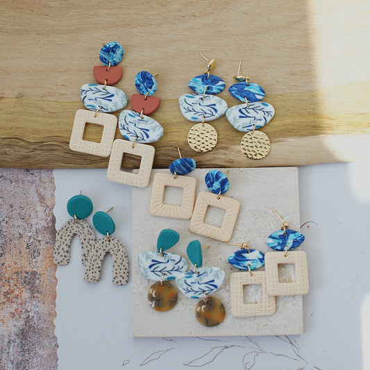 Bohemian Vintage Earthy Tone Earrings