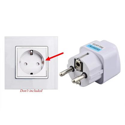 Universal US UK AU To EU Plug Socket
