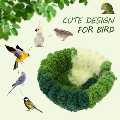 Plush Hanging Bird Nest for Cage