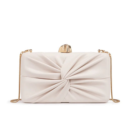 Ruched Evening Clutch Bag