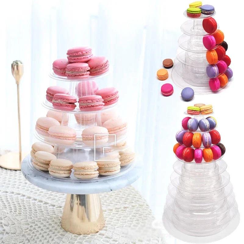 Multi-Tier Macaron Display Stand Tower