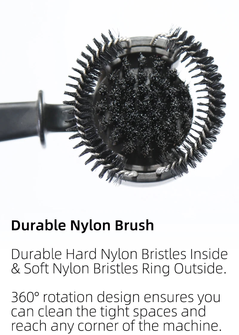Espresso Machine Group Head Cleaning Brush with Removable Cleaning Head