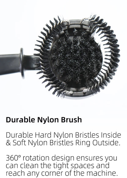 Espresso Machine Group Head Cleaning Brush with Removable Cleaning Head