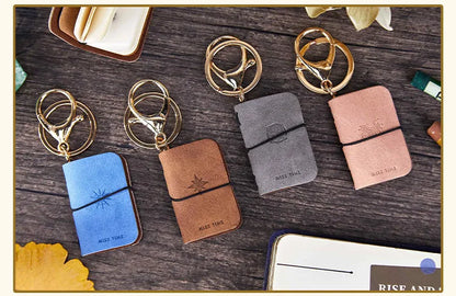 Mr. Paper PU Leather Mini Journal Keychain Set