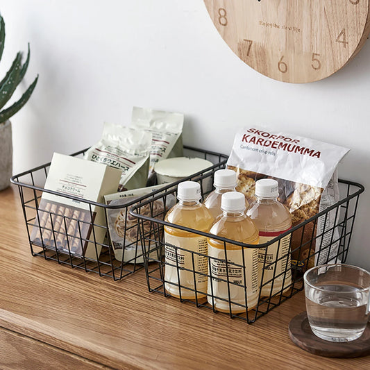 Rustic Wire Storage Basket