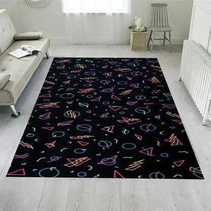 Arcade Stars Retro Gaming Area Rug