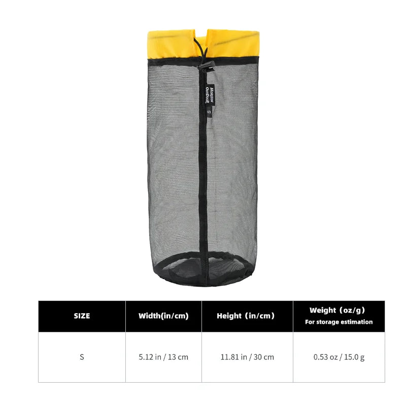 Ultralight Mesh Drawstring Stuff Sack Set