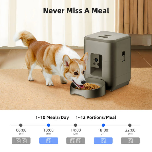 Smart Wi-Fi Pet Feeder with Camera