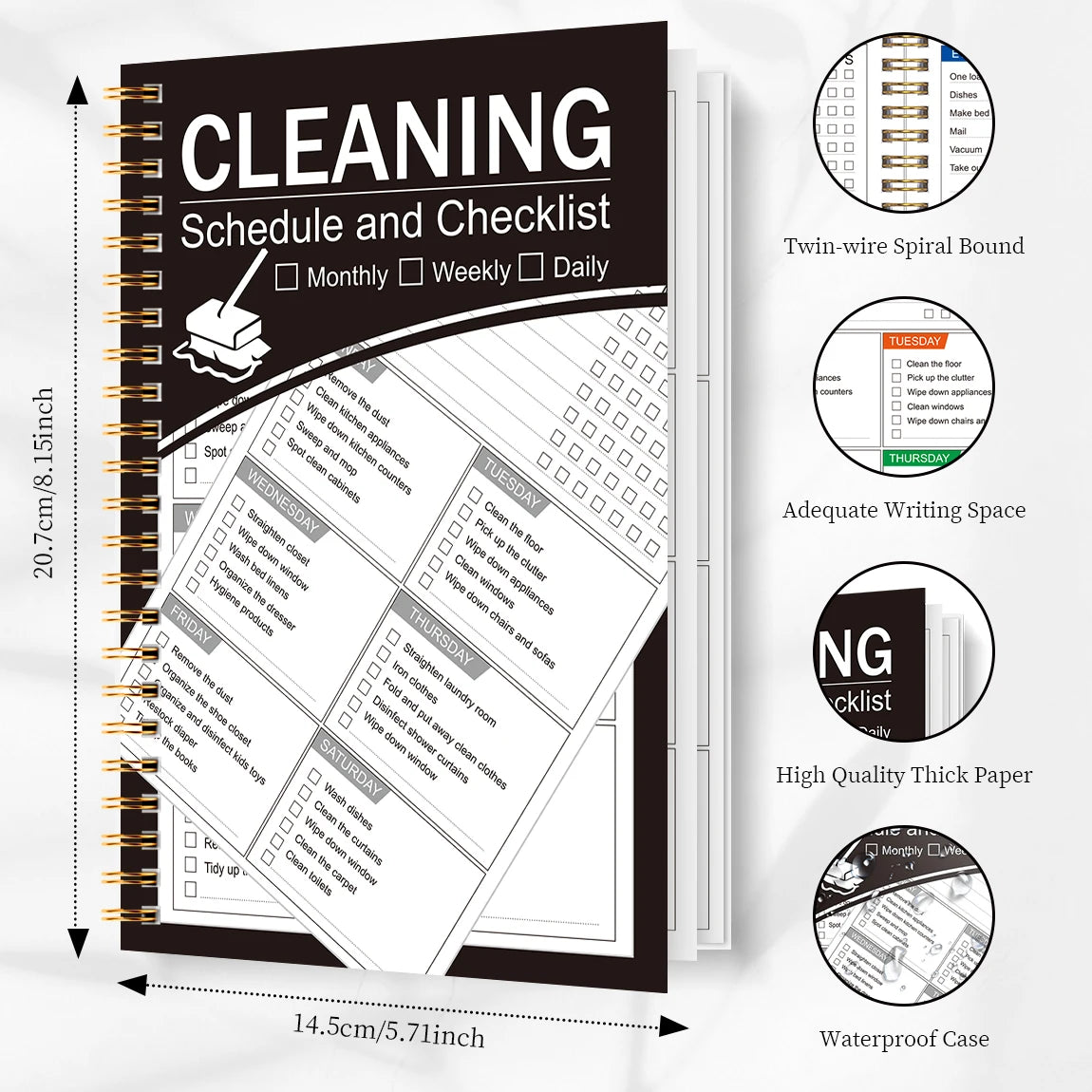 Home Organization & Housekeeping Schedule Journal