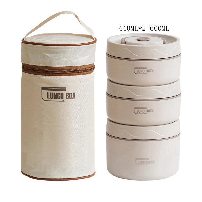 Insulated Stainless Steel Lunch Container Set
