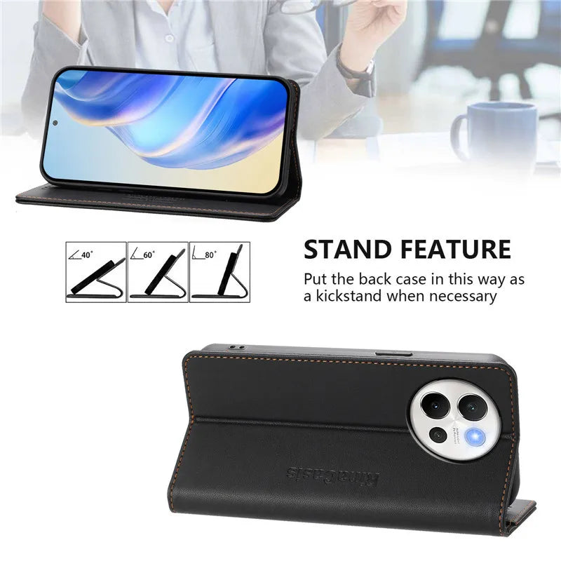 Luxury Wallet Flip Case for Vivo Smartphones