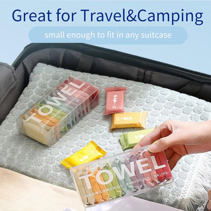 Compressed Cotton Travel Towels Set
