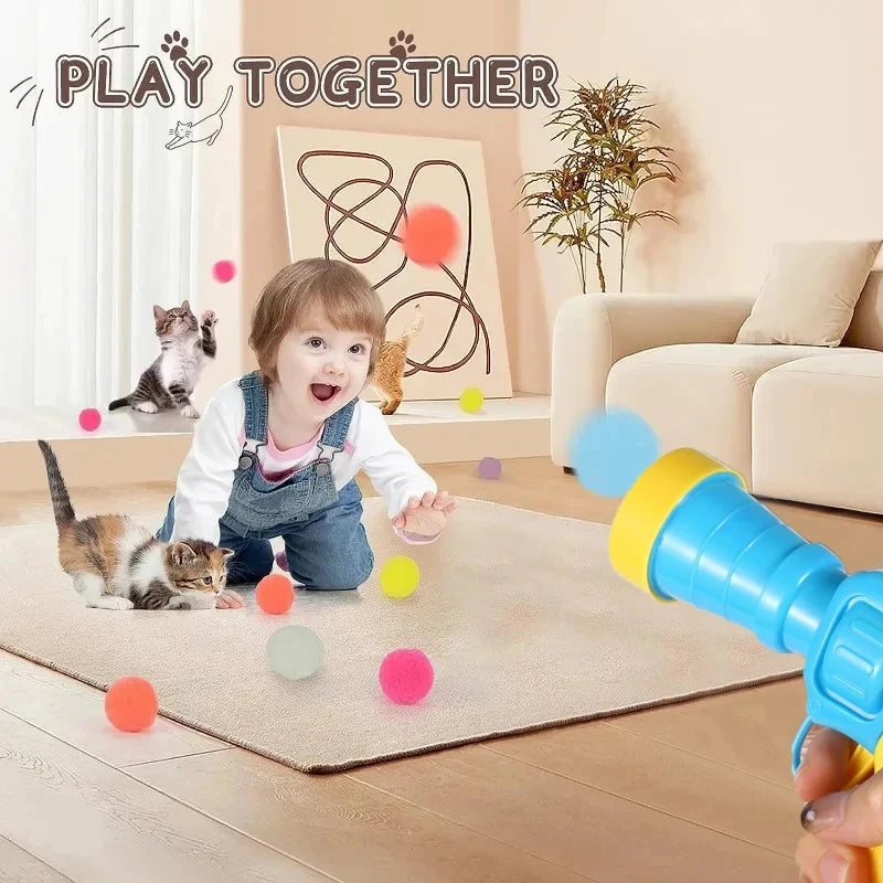 Interactive Cat Ball Launcher Toy