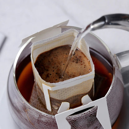 Portable Single-Serve Drip Coffee Filter Bags for Fresh Brew Coffee & Tea